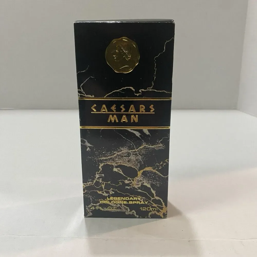 Vintage DISCONTINUED Caesar's Man LEGENDARY Cologne Spray 4fl Oz Open Box